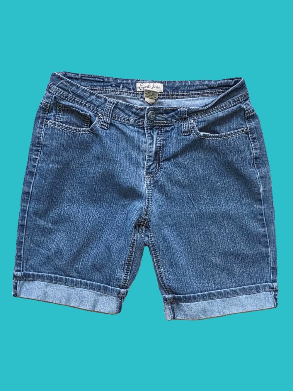 Earl Vintage Y2K Stretch Denim Jean Shorts Size 10